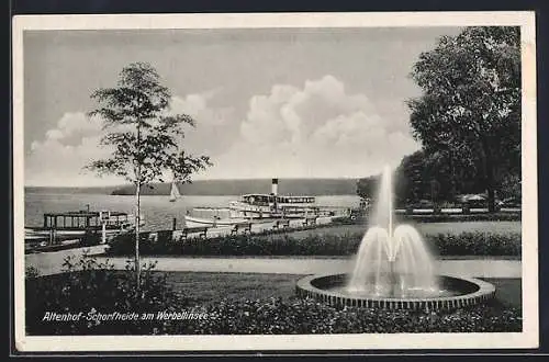 AK Altenhof-Schorfheide, Dampfer auf dem Werbellinsee