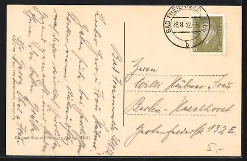 AK Bad Freienwalde, Blick ins Brunnenthal