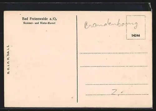 AK Bad Freienwalde a. O., Ruderboote auf dem Baa-See