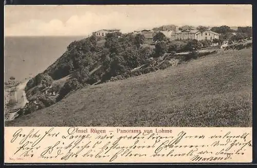 AK Lohme /Rügen, Ortsansicht mit Blick zum Wasser