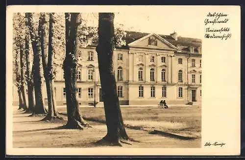 AK Greifswald, Vorderansicht der Universität