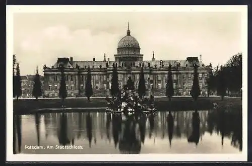 AK Potsdam, Am Stadtschloss mit Anlagen