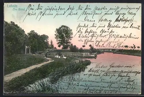 AK Lehnitz, Partie am Kanal