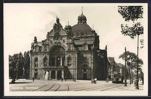 AK Nürnberg, Blick auf das Opernhaus