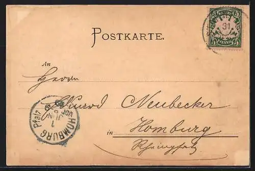 AK Starnberg, Flusspartie mit Blick auf den Ort