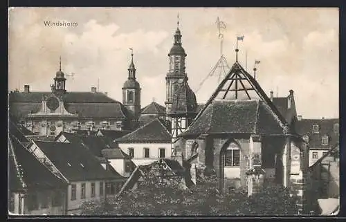 AK Bad Windsheim, Partie an der Altstadt
