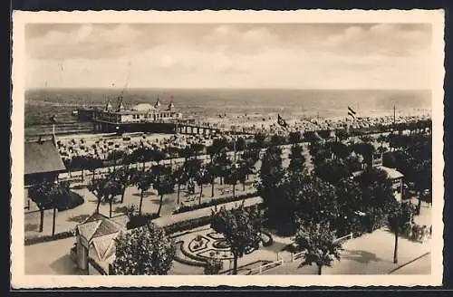 AK Ahlbeck / Ostseebad, Blick auf den Strand, 