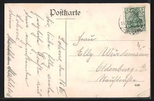 AK Lohme a. Rügen, Strand mit Promenade