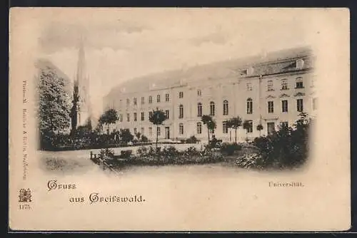 AK Greifswald, Universität mit Garten