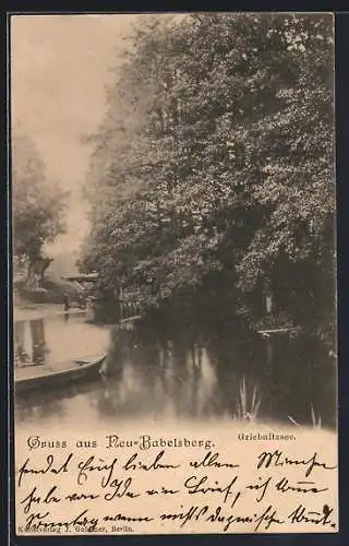 AK Potsdam, Neu-Babelsberg, Blick auf den Griebnitzsee