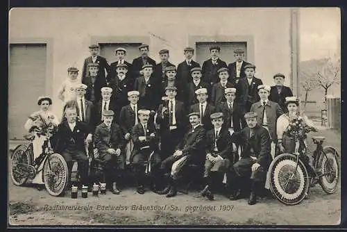 AK Bräunsdorf / Limbach, Radfahrerverein Edelweiss