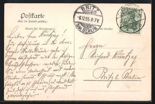 AK Clausthal a. H., Blick in die Schulstrasse