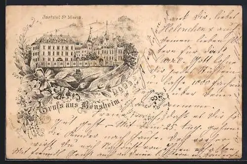 Lithographie Bensheim, Institut St. Maria