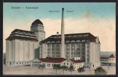 AK Dresden-Friedrichstadt, Hafenmühle Bienert