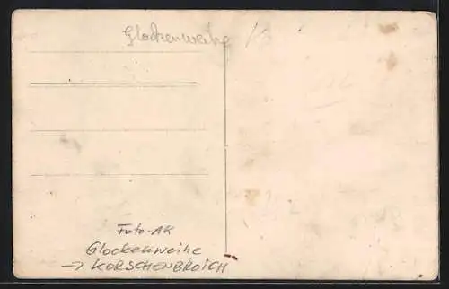 Foto-AK Korschenbroich, Priester bei der Glockenweihe