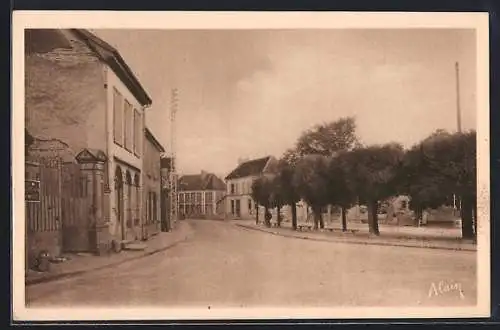 AK Plancy, Place des Fêtes et la Poste