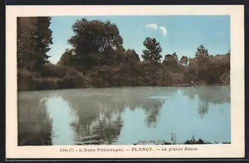 AK Plancy, La grande Bonne et paysage pittoresque de l`Aube