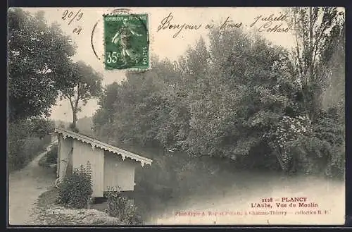 AK Plancy, L`Aube, Vue du Moulin