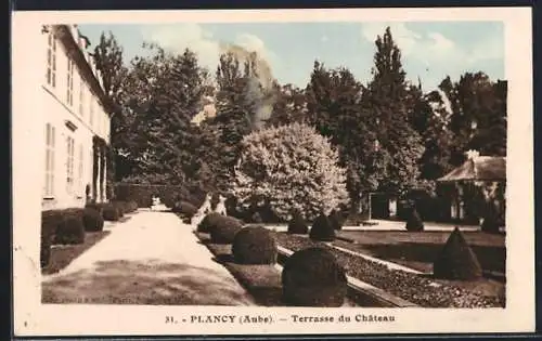 AK Plancy, Terrasse du Château