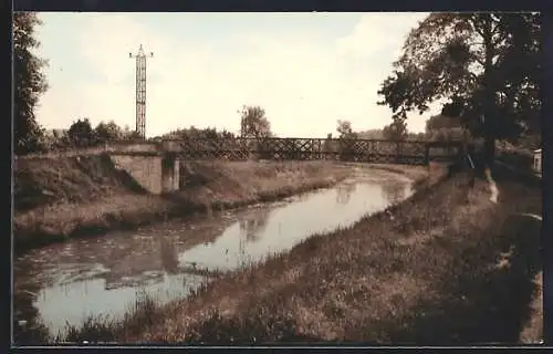 AK Méry-sur-Seine, La Passerelle du Canal