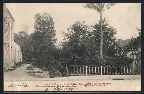 AK Marigny-le-Châtel, Pont sur l`Armance