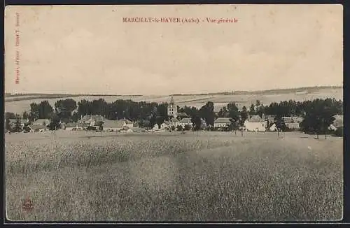 AK Marcilly-le-Hayer, Vue générale