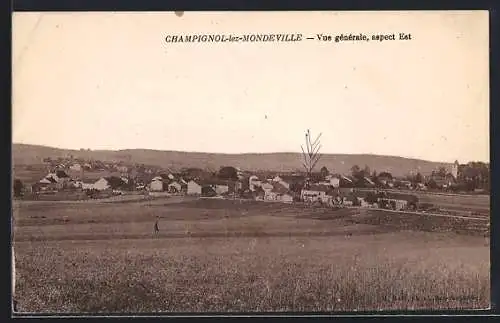 AK Champignol-lez-Mondeville, Vue générale aspect Est