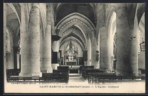 AK Saint-Martin-de-Bossenay, L`Église, Intérieur