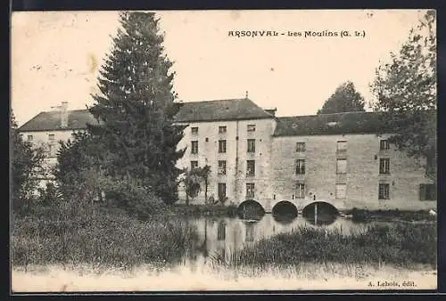 AK Arsonval, les Moulins et le cours d`eau paisible