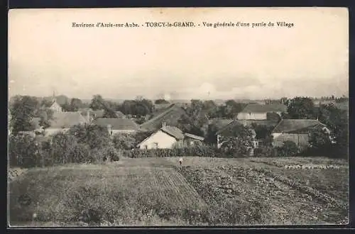 AK Torcy-le-Grand, Vue générale d`une partie du village