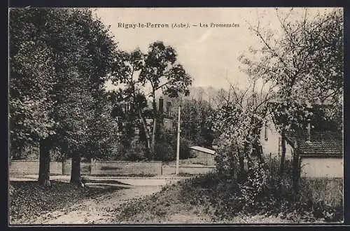 AK Rigny-le-Ferron, Les Promenades