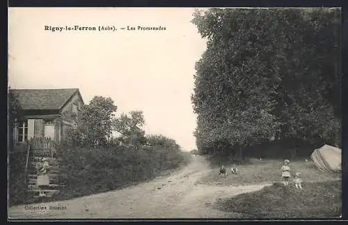 AK Rigny-le-Ferron, Les Promenades