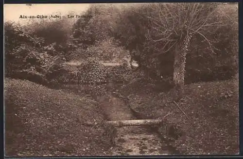 AK Aix-en-Othe, Le Fosse mit natürlicher Landschaft und Bachlauf