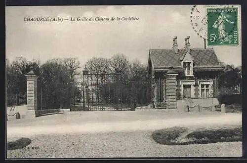 AK Chaource, La Grille du Château de la Cordelière