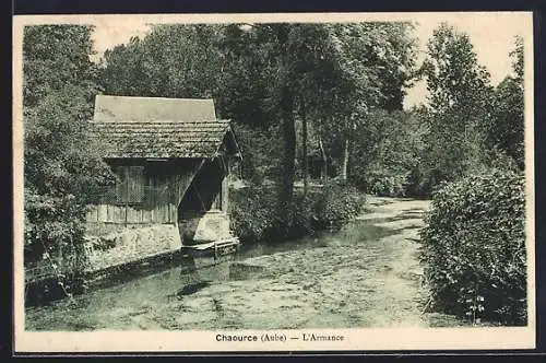 AK Chaource, L`Armance et un ancien moulin bordant la rivière