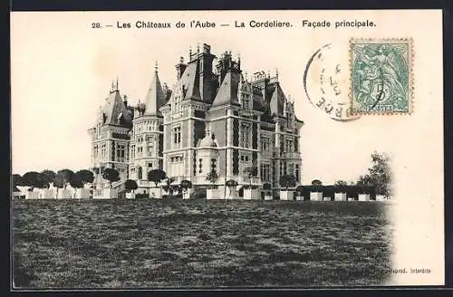 AK La Cordelière, Les Châteaux de l`Aube, Facade principale
