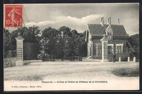 AK Chaource, Grilles et Chalet du Château de la Cordelière