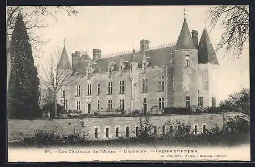 AK Chacenay, Facade principale du château de l`Aube
