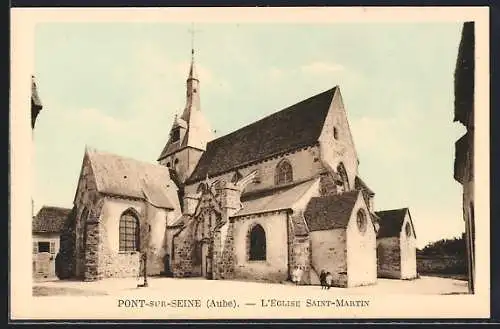 AK Pont-sur-Seine, L`Église Saint-Martin