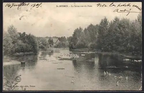 AK St-Mesmin, La Seine vue du Pont