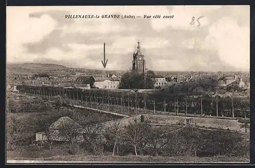 AK Villenauxe-la-Grande, Vue côté ouest