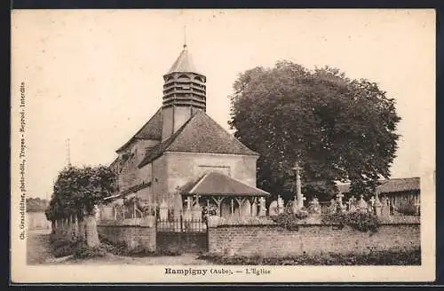 AK Hampigny, L`église et son cimetière