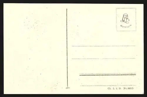 AK Danzig, St. Marienkirche im Stadtbild