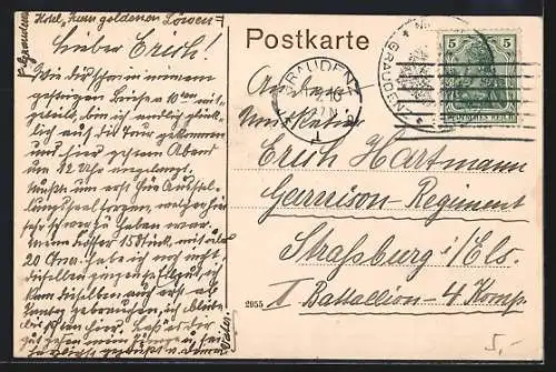 AK Graudenz, Blick vom Schlossberg mit Brücke