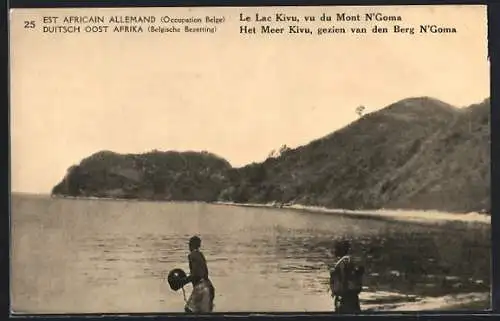 AK Congo, Le Lac Kivu, vu du Mont N`Goma