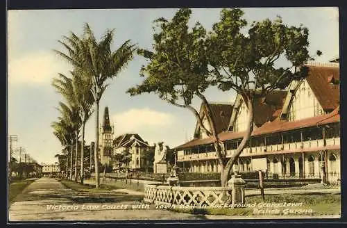 AK Georgetown, Victori Law Courts with Town Hall in Background