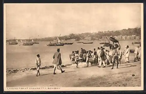 AK Bombay, Landing Fish at Chowpatty