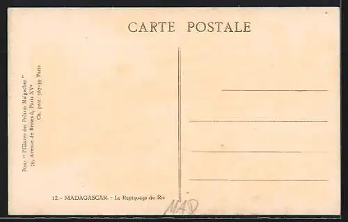 AK Madagascar, La Repiquage du Riz