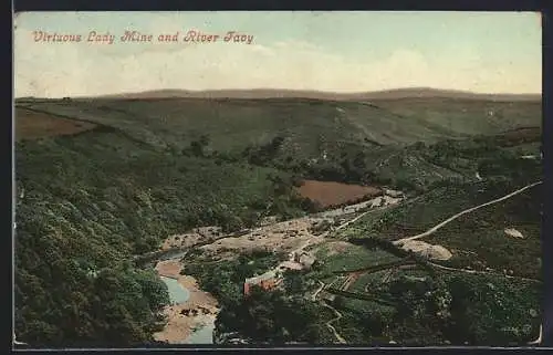 AK Virtuous Lady Mine, View of the Mine and River Tavy