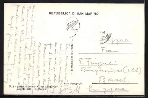 AK S. Marino, Seconda Torre